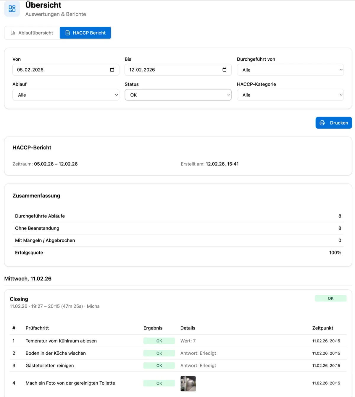 HACCP-Buddy Screenshot 4